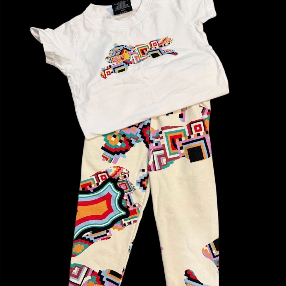 Ice Cream - Colorful Graphic T-Shirt and Leggings Set